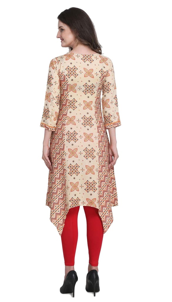 Pinkriti Women Rayon A-Line Kurta view 2