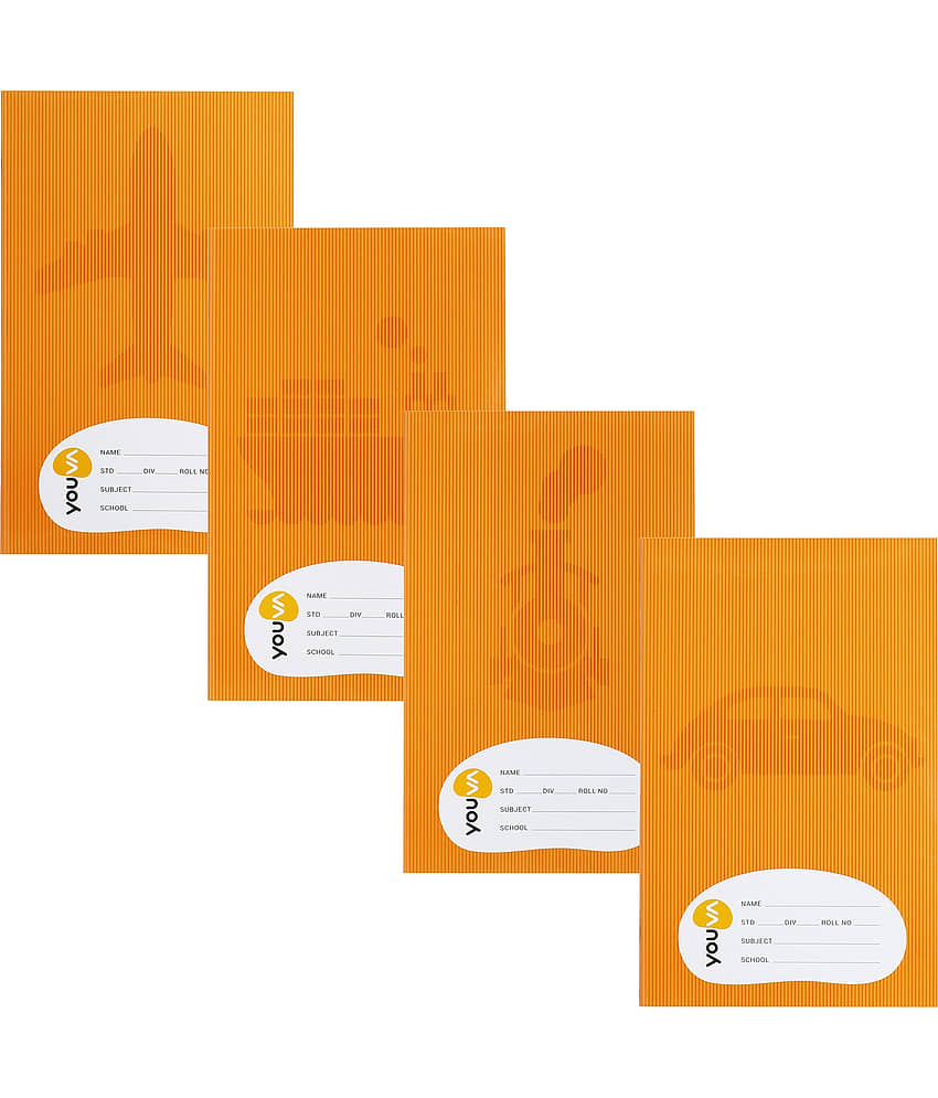 Navneet Youva Soft Bound Brown Cover Long Book 21x29.7 cm Single Line 172 Pages - Pack of 3 view 2