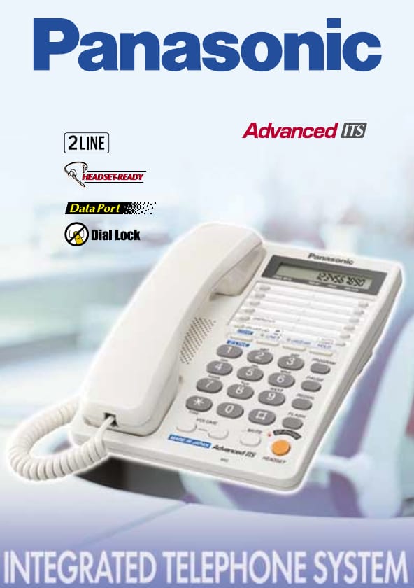 Panasonic KX-T2378 2-Line Landline Corded Phone Integrated Telephone System view 2