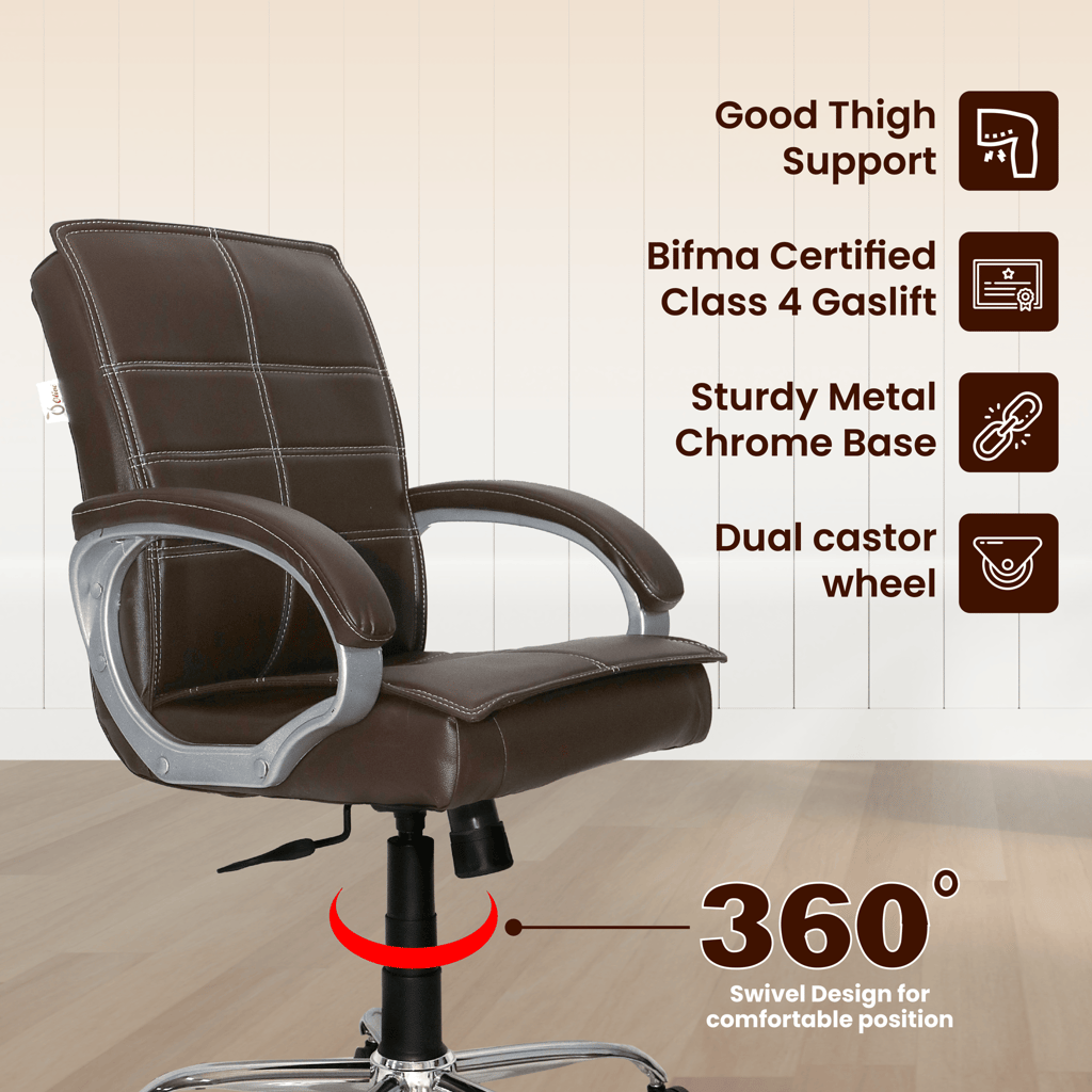 OOLIVE GALAXY OC80 Mid Back Office Chair – Elite Comfort for Bosses view 2