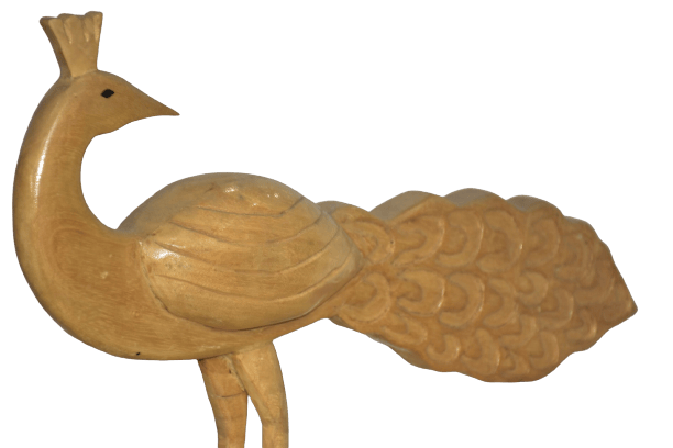Wooden Peacock view 2