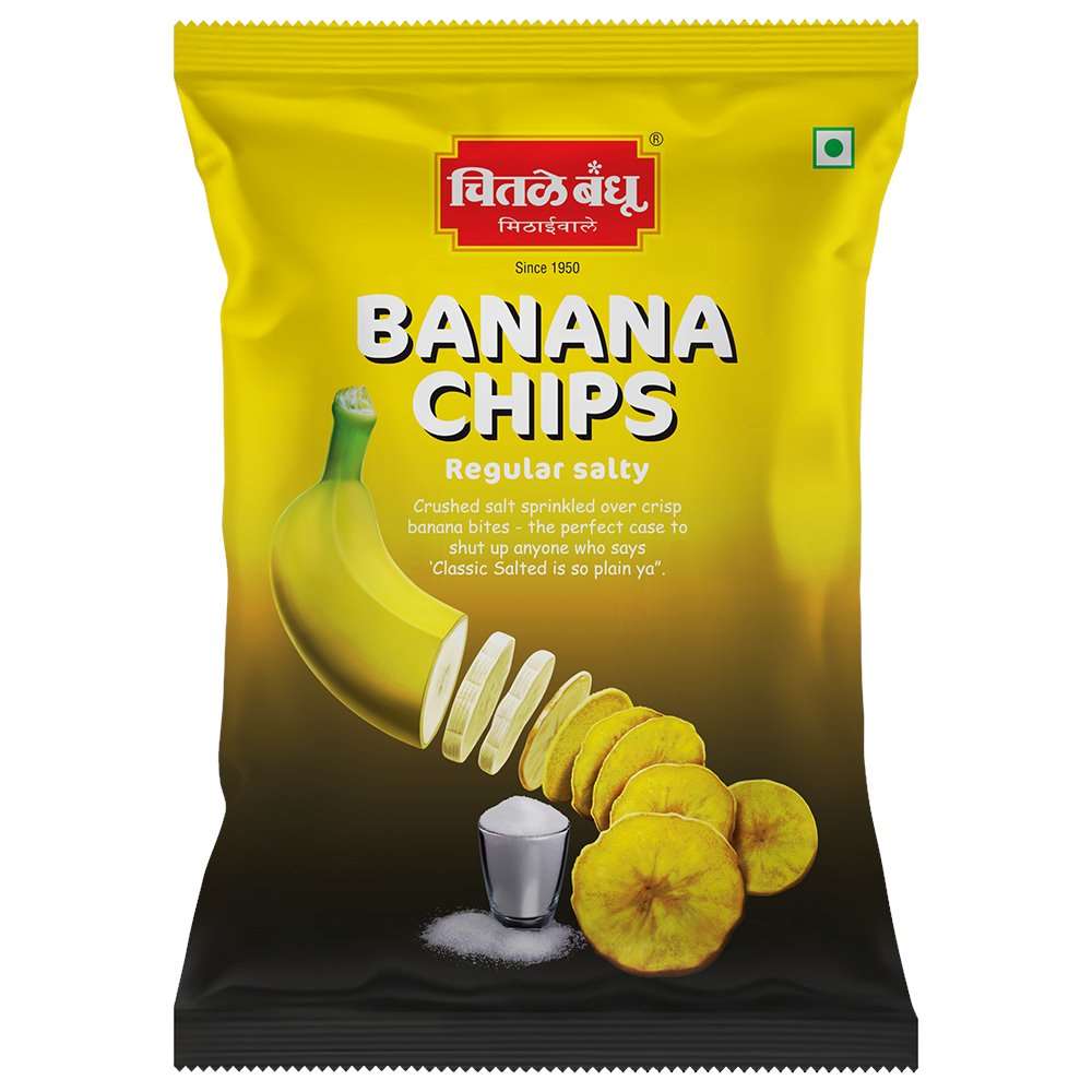 Banana Chips Regular Salty, 150 gm