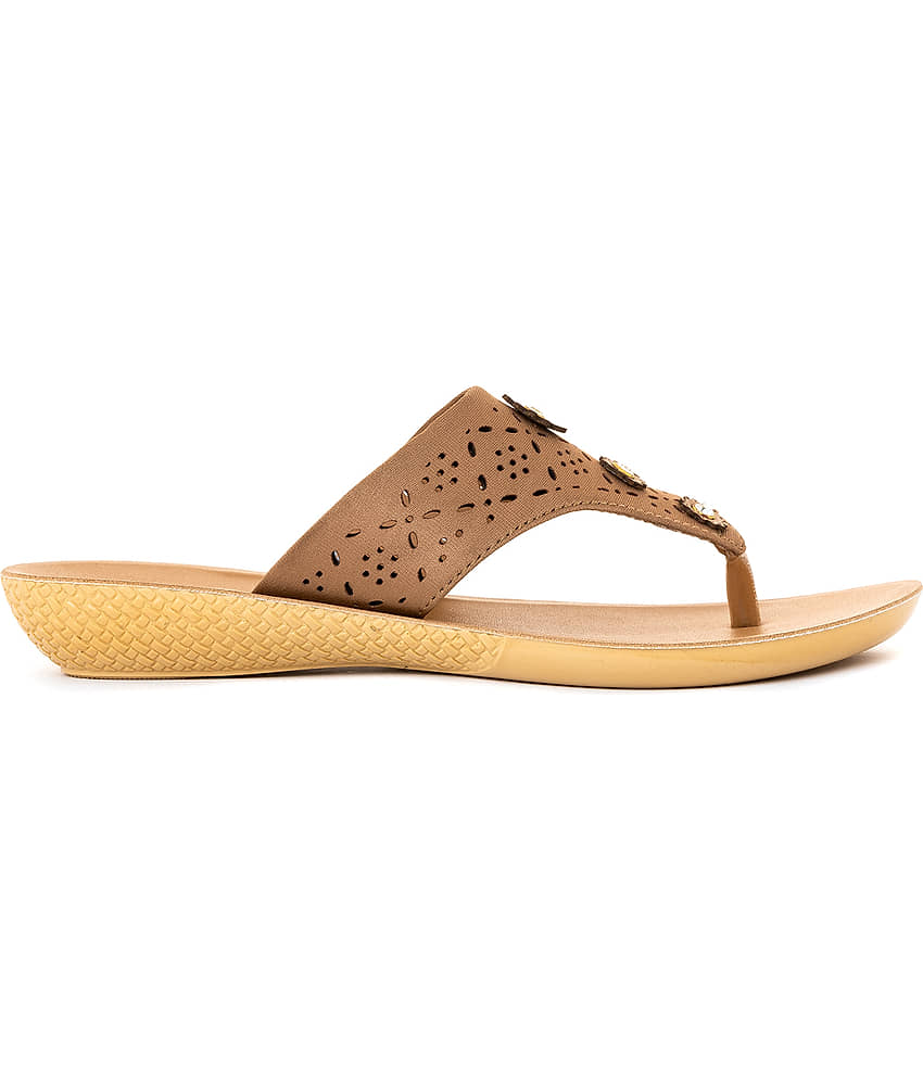 KHADIM Beige Women's Flats view 2