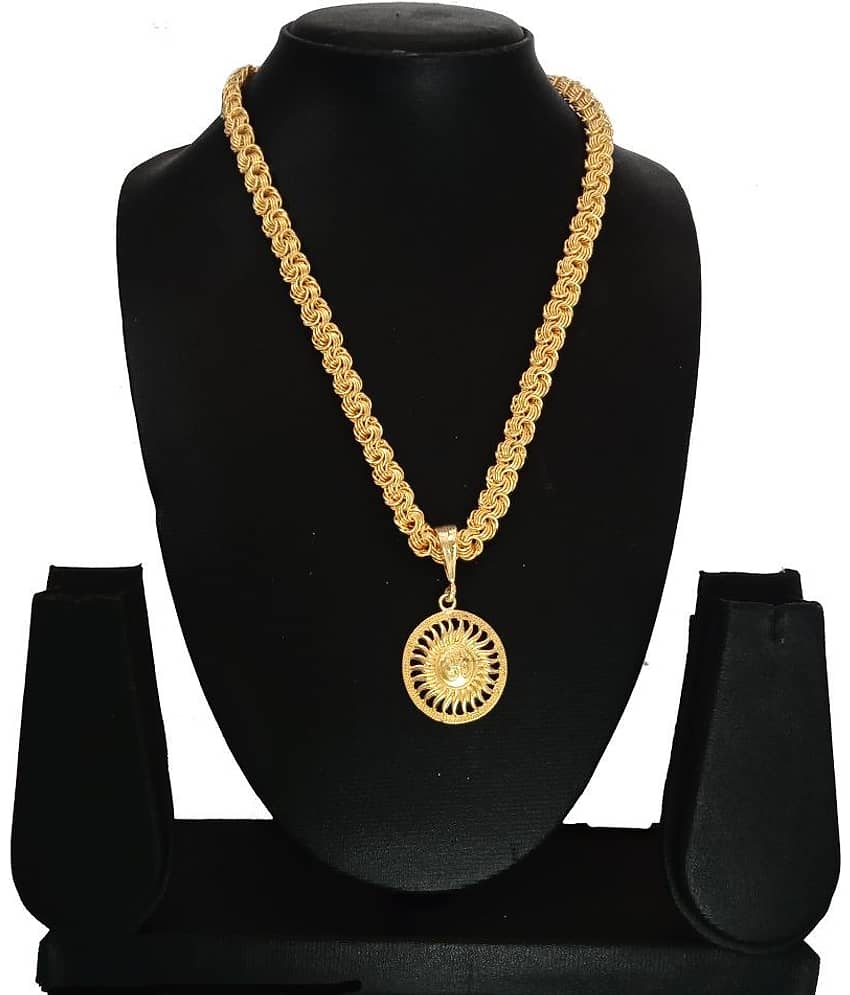 KRIMO gold palted chain pendent -100170 view 2