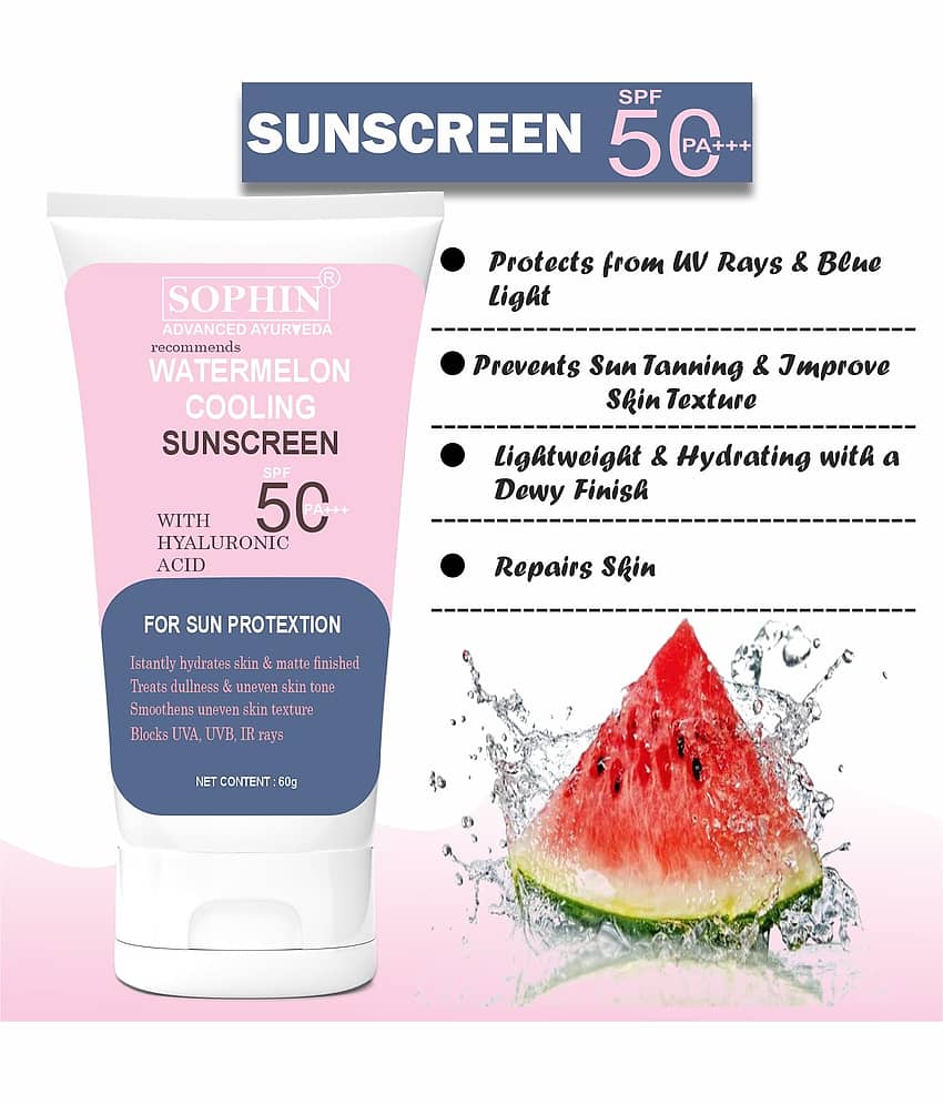 SOPHIN SPF 50 Sunscreen Cream For All Skin Type ( Pack of 1 ) view 2