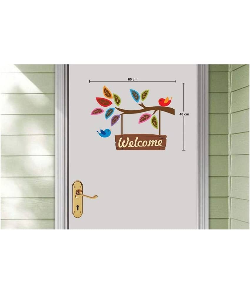 Asmi Collection Welcome Home Wall Sticker ( 46 x 60 cms ) view 2