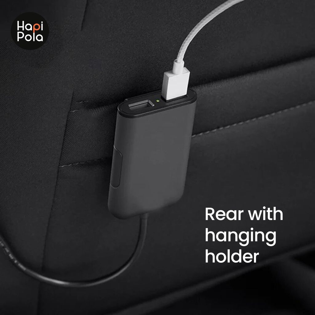 HAPIPOLA CAR Accessories Quartet 24W | 4X USB Output Fast Charging LED Indicator | Wide Compatibility for Smart Phones view 2