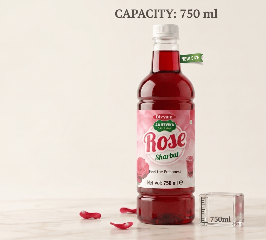 Divyam Ajeevika Rose Sharbat view 2