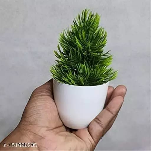 Artificial flower & Plant set of 4 in Home & Decor | Office | indoor plant view 2