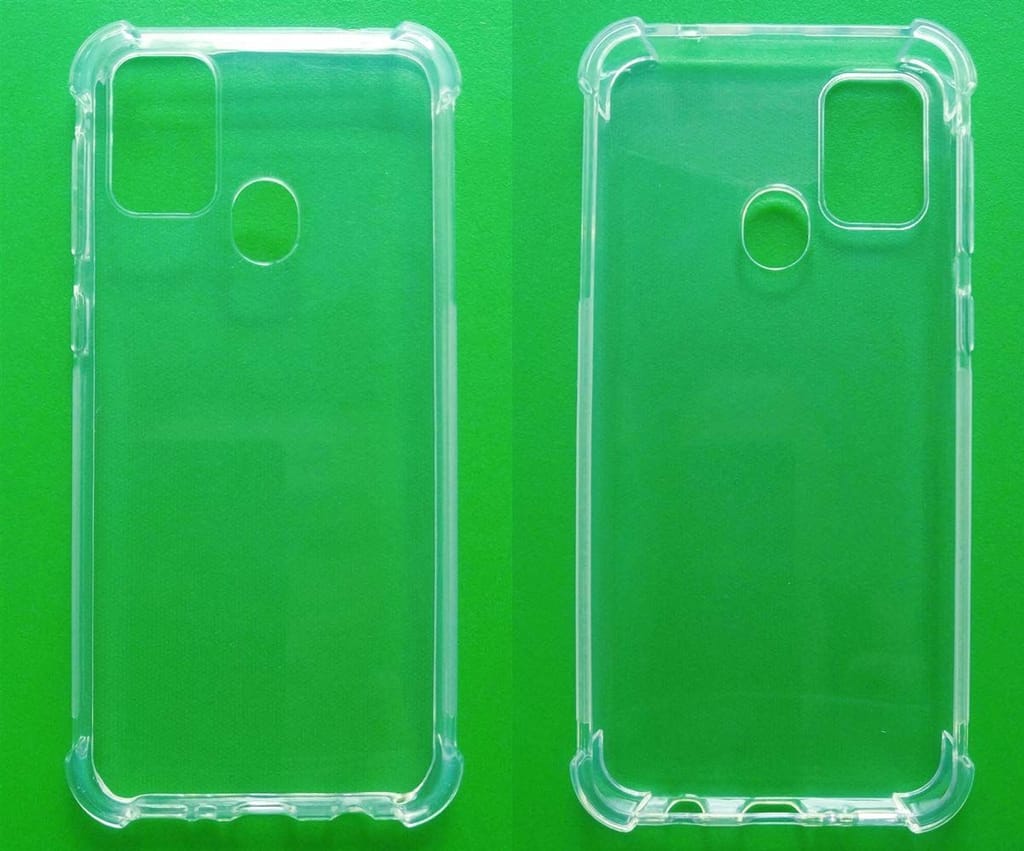 USTIYA for Samsung Galaxy M31 Case Clear TPU Four Corners Cover Transparent Soft funda view 2