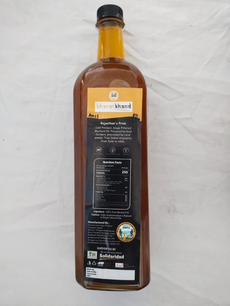 Kachi Ghani Mustard Oil view 2