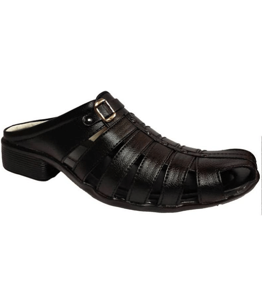 RAGE GAZE - Black Men's Sandals view 2