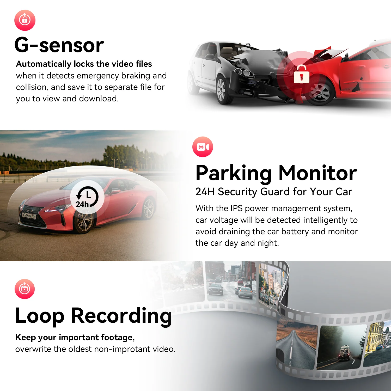 DDPAI Z50 Dual - 4K Front and Rear Dash Camera view 2