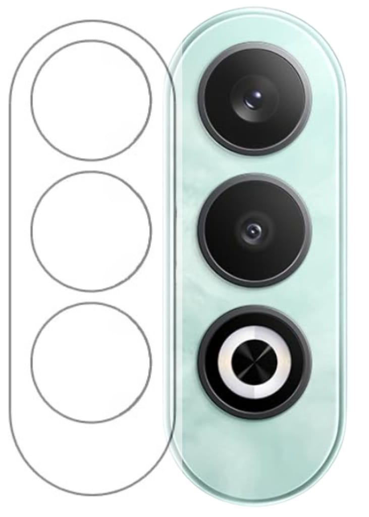 ISAAK Back Camera Lens Protector compatible for OnePlus Nord CE4 5G (Pack of 2) view 2