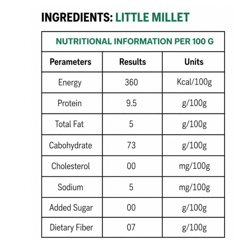 Millet Yard Millets 1 kg Natural Grains Combo Pack of 2 | Kodo 500g, Little 500g | Nutrient Powerhouse, High Protein & 100% More Fibre Mixed Millet (1 kg, Pack of 2) view 2