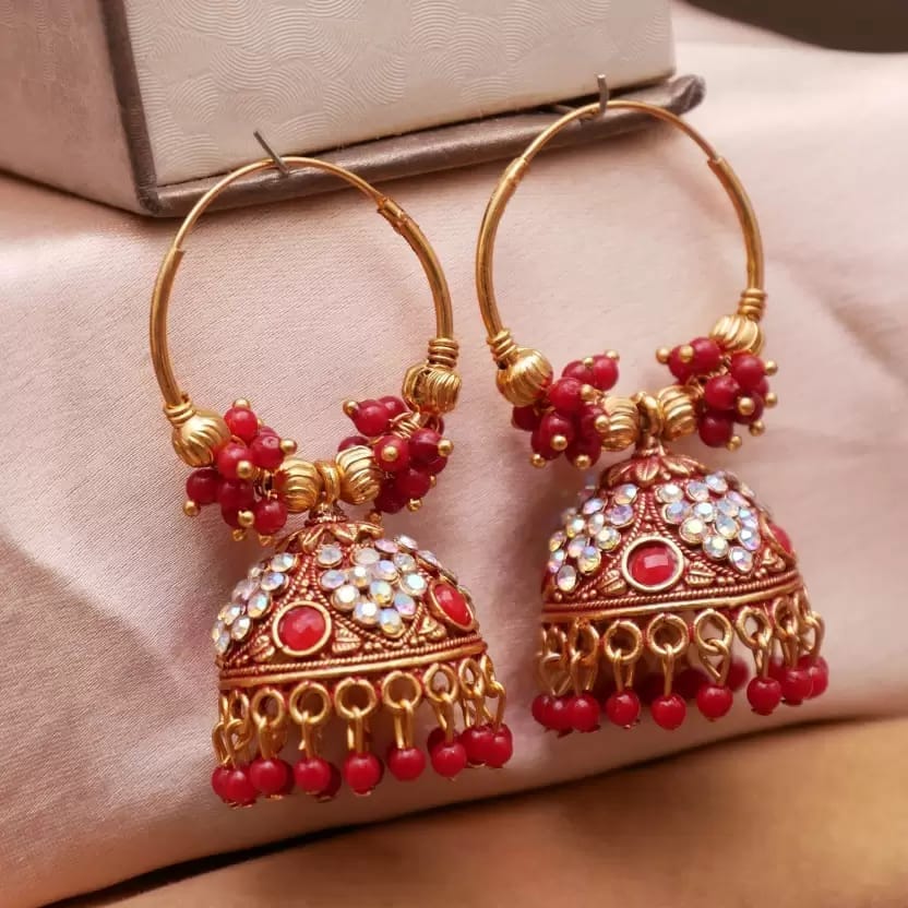 Earring For Women Alloy Jhumki Earring view 2