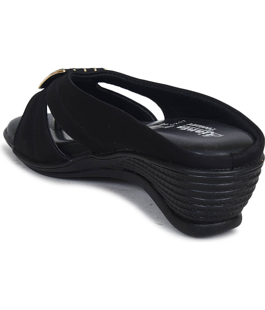 Ajanta Brown Women's Slip On Heels view 2
