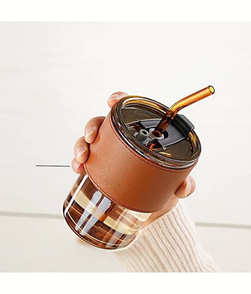 GKBOSS ‎Leather Coffee Cup Polycarbonate Travel Mug 400 mL ( Pack of 1 ) view 2