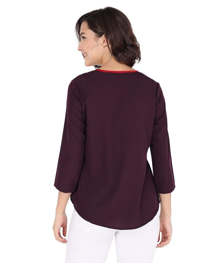 Kulfi Casual Colorblock Top for Women and Girls view 2