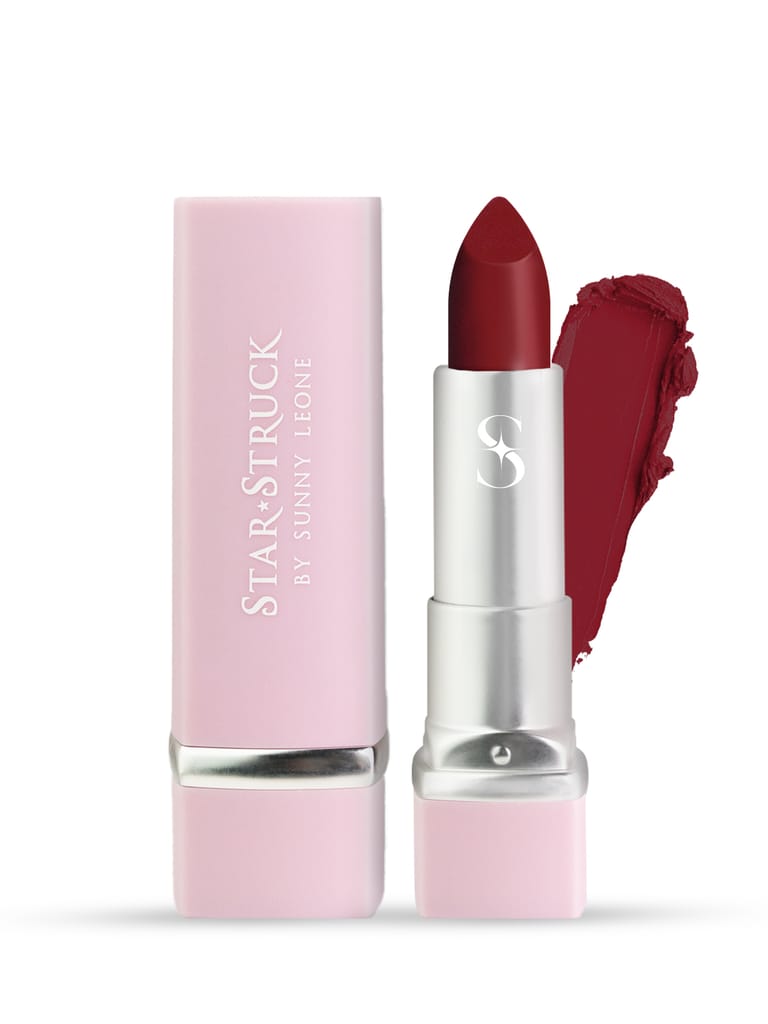 Star Struck by Sunny Leone Luxe Matte Lipstick - Starry Night, 4.2g