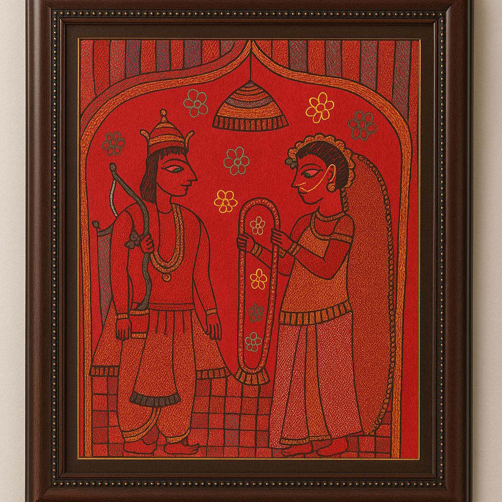 Ram Sita Sujani Embroidery Art