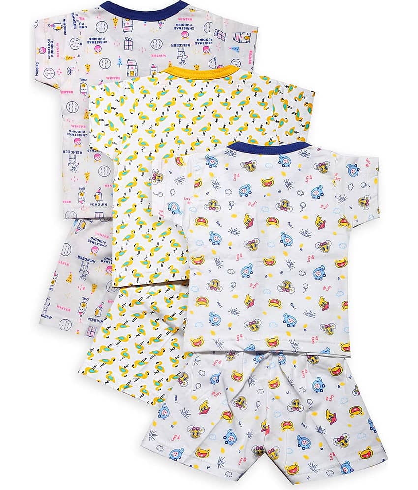 INFANT Unisex for Baby 100% Cotton T Shirts & Shorts ( Multi ) view 2