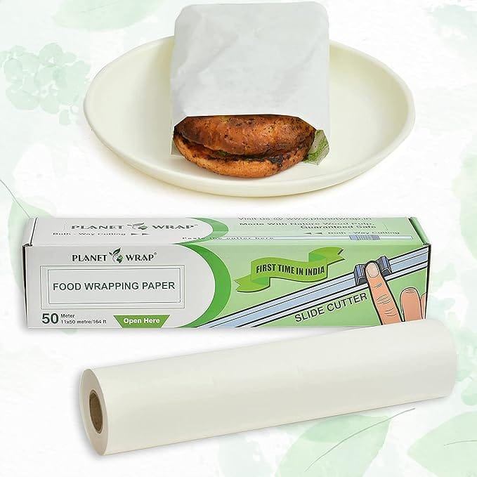 Planet Wrap 50 Meters Food Wrapping Paper with Slide Cutter view 2