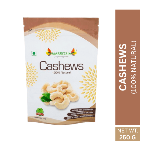 Ambrosia Indian Cashew 250g (Pack of 1) cashews