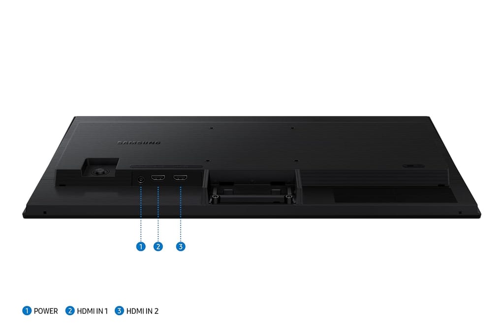 Samsung 22" (55.88 cm) 120hz Flat Monitor|IPS Panel|FHD 1080p (1920 x 1080)|120 Hz|5 ms|Dual HDMI Ports (2EA)|Super Slim Borderless Design|Game Mode|Eye Saver Mode|Wall Mountable|LS22F320GAWXXL|Black view 2