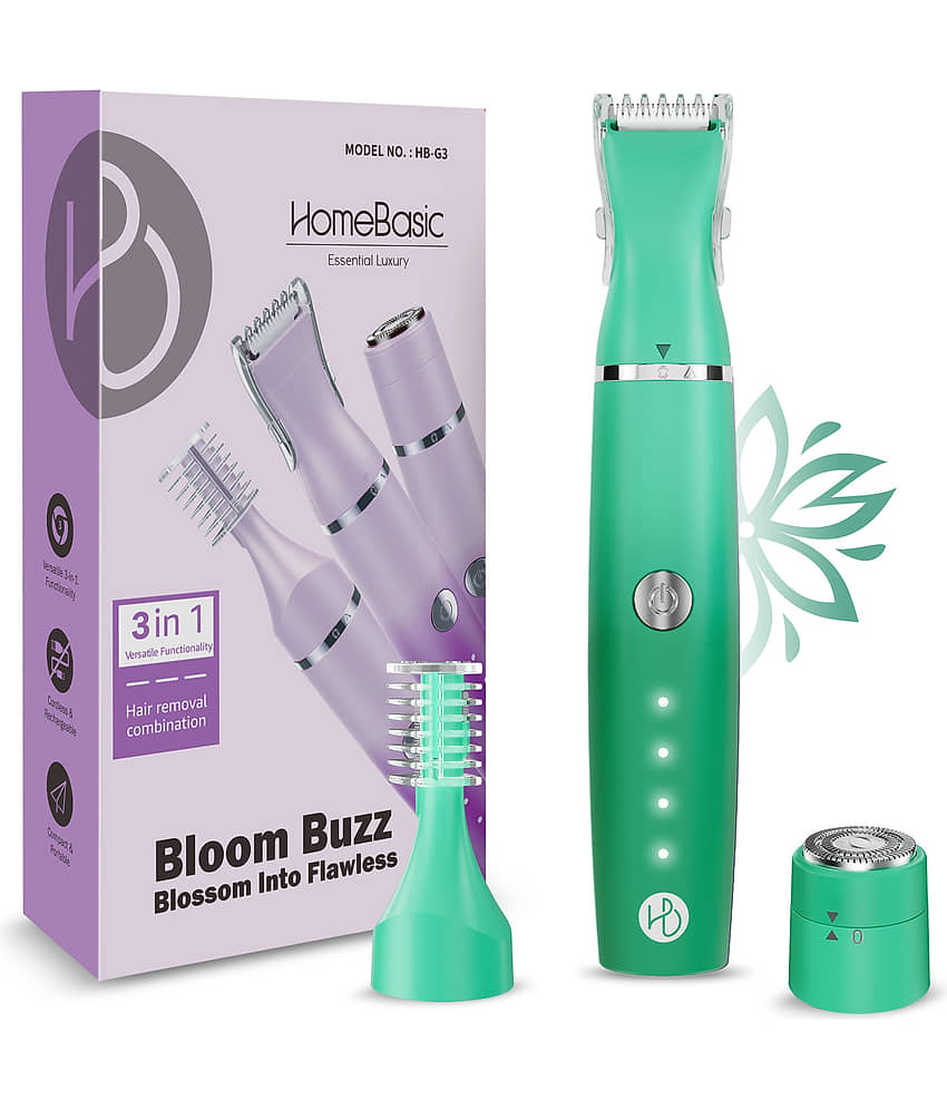 HOMEBASIC Trimmer For Women Purple Cordless Eyebrow Trimmer With 100 minutes Runtime