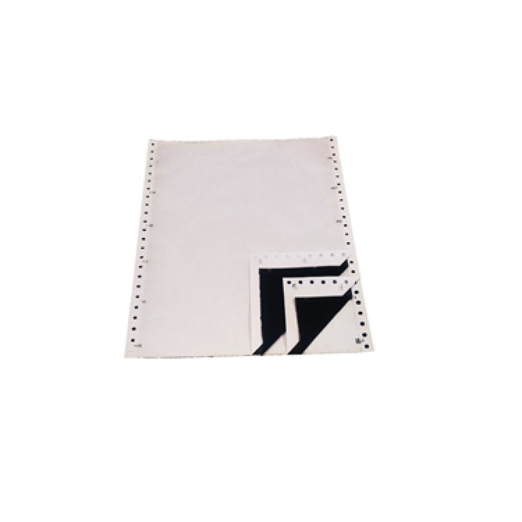 Dot Matrix Computer Paper 10x12", 3 Part with Carbon 500 Continuous Sets 10x12x3 Part-12" Cut 60 GSM, White view 2