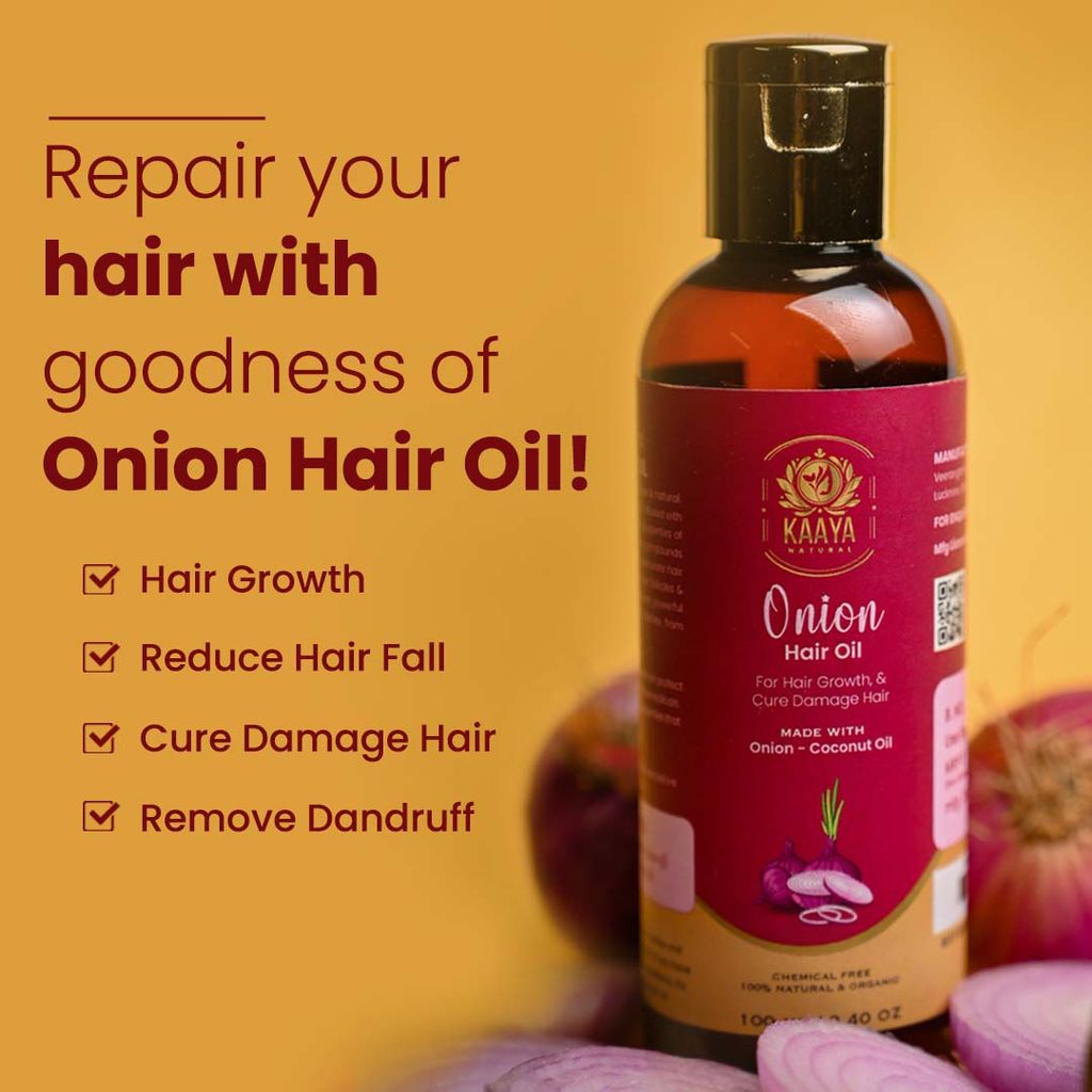 Kaaya Natural Onion Hair Oil view 2