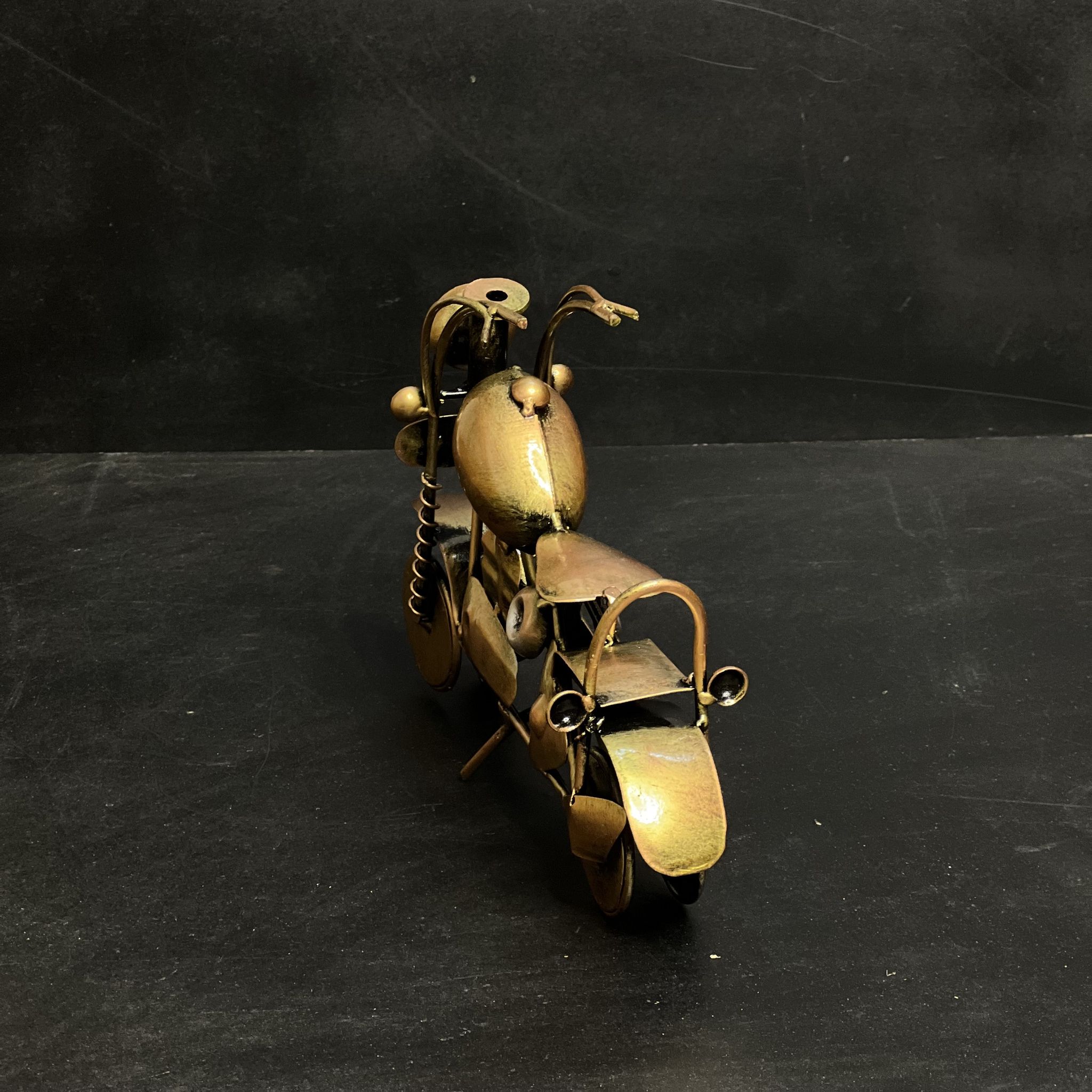 GOLDEN BIKE DECORATIVE ITEM AND SHOWPIECES HOME DECOR / RESTAURANT DECOR/ OFFICE DECOR/ TABLE DECOR/DRAWING ROOM DECOR / GIFT ITEM view 2