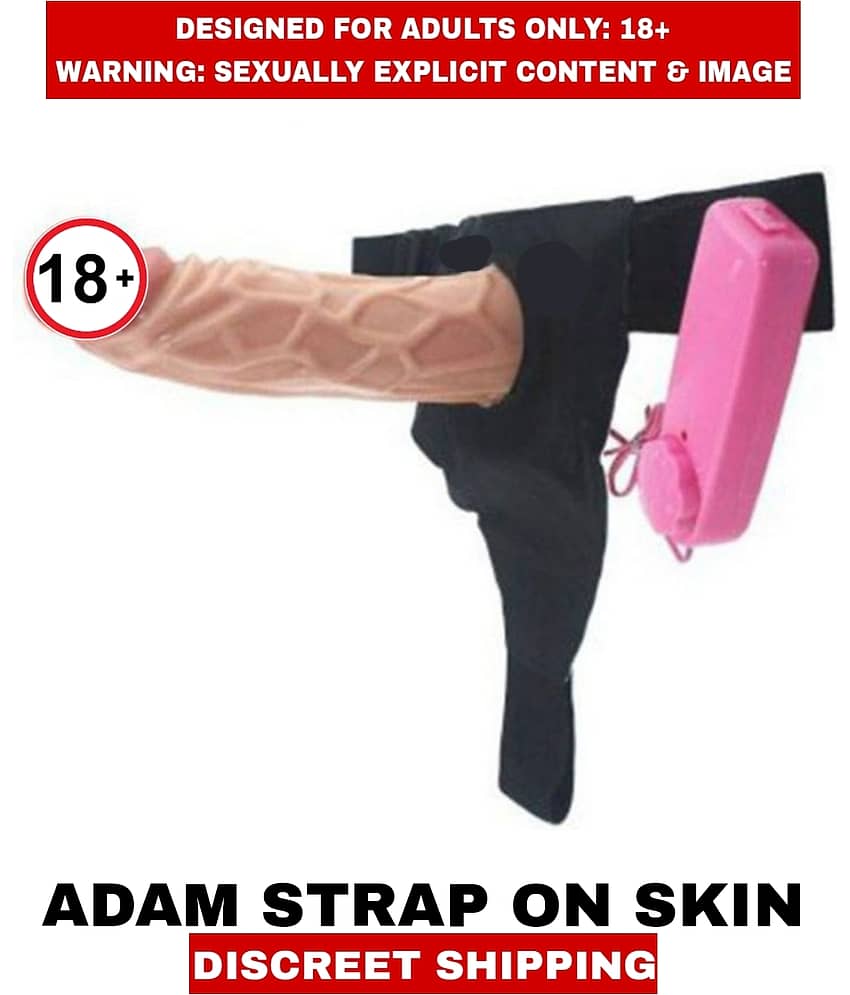 ADAM STRAP ON Hollow Skin Dildo Remote Controlled Different Vibration For Men view 2