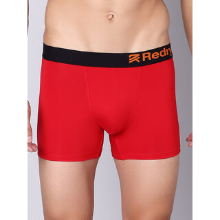 Redry Men's Underwear Anti Bacterial Micromodal Airsoft Trunk (Red)