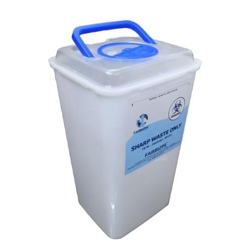 FAIRBIZPS Bio-Medical Sharps Container with Puncture Proof for Needles, Glass Waste and Metallic Implants-Capacity 10 LTR. view 2