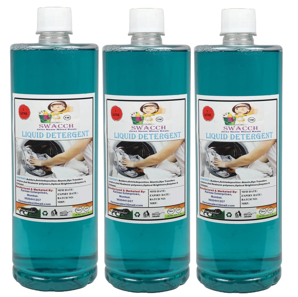 Swacch Liquid Detergent (1 Litre) (Pack of 3) Jasmine view 2