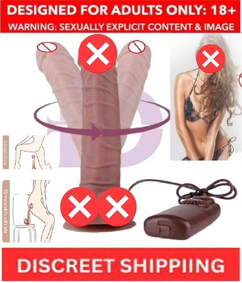 CRAZYNYT PRESENTS DILGOL VIBRATOR ROTATING HEAD REALISTIC DUAL MOTOR DILDO 8INCH