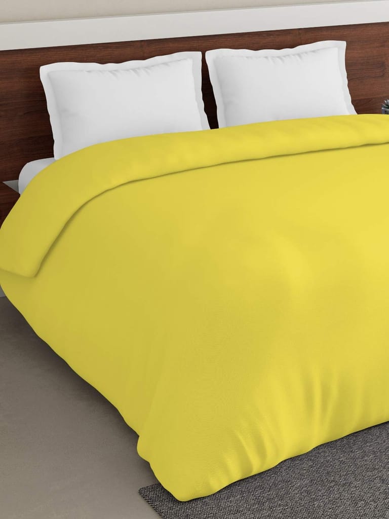 D'Decor Live Beautiful 180TC 1 Double Duvet with 2 Pillow Covers - Gold (228 CM X 274 CM, 90IN X 108IN) view 2