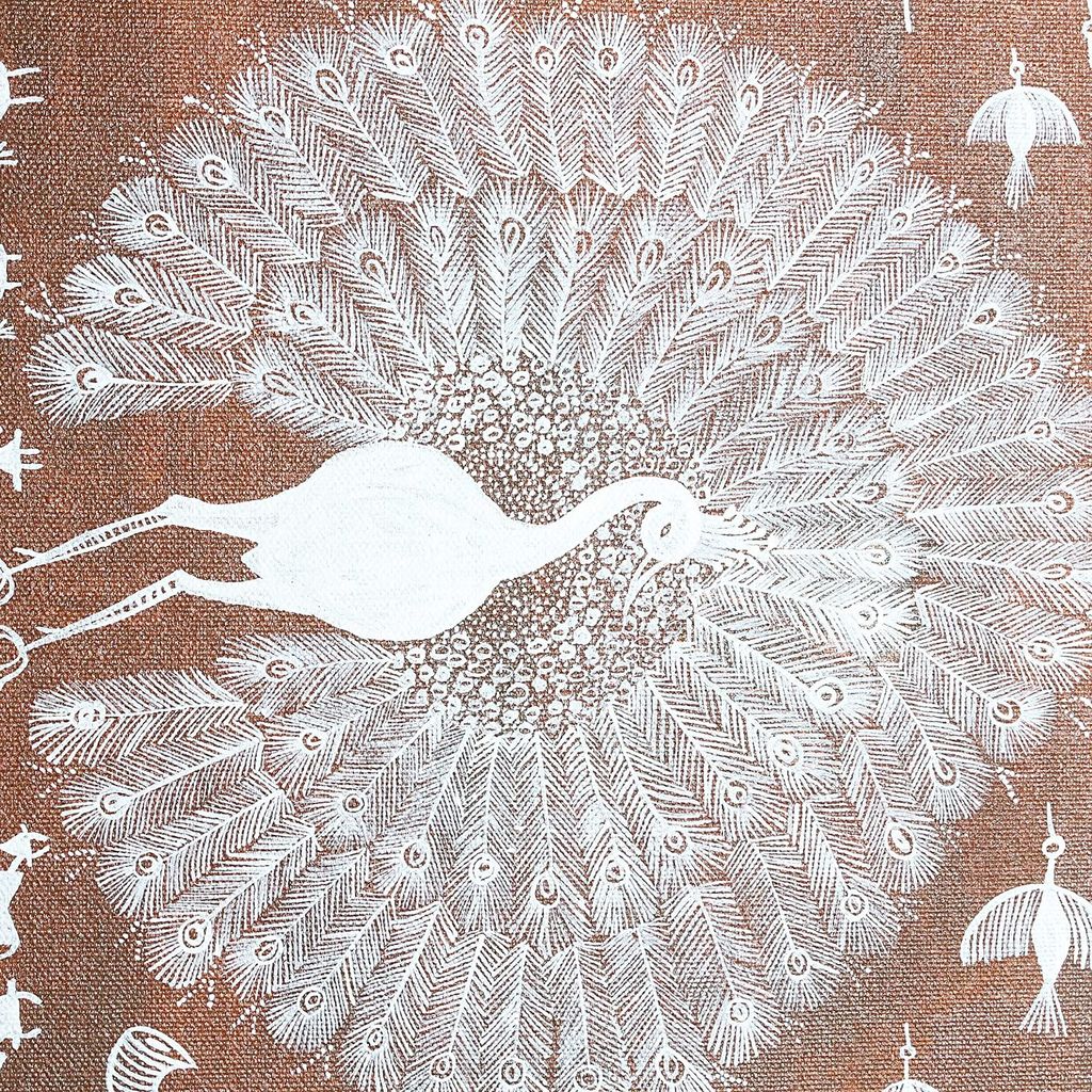 Garvi Gurjari (A Gujarat Govt Enterprise Brown Warli Painting view 2