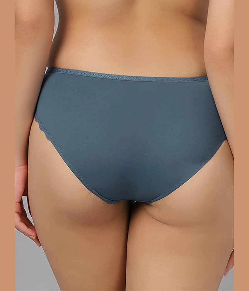 Soie Pack of 1 Polyester Hipster For Women ( Grey ) view 2