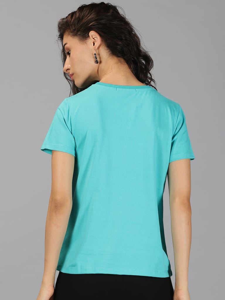 Cotton Green Graphic Casual T-Shirt view 2