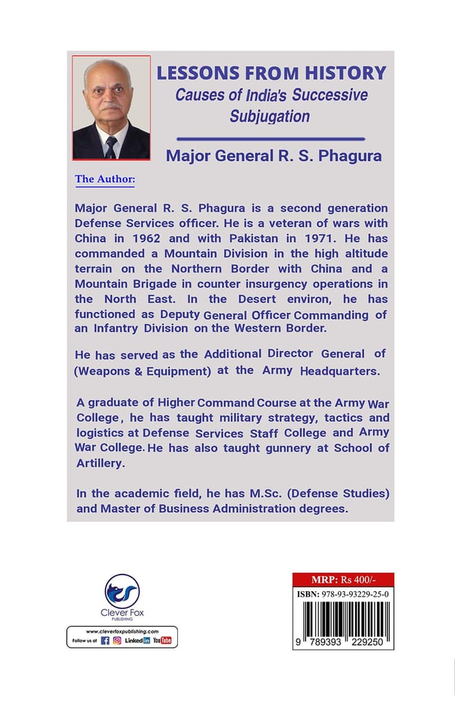 LESSONS FROM HISTORY Volume -I [Paperback] Randhir Singh Phagura view 2