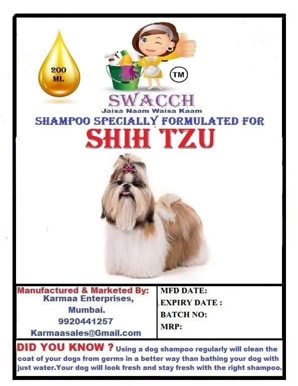 SWACCH Premium Shampoo for Shih TZU (200ML) NEEM ALOVERA view 2