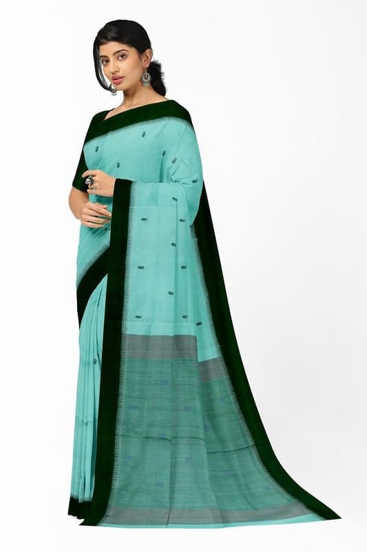 APCO Handloom - Women's Rahajmundry Pure Cotton Grey Handloom Saree (Angara Handloom Saree) 24 view 2