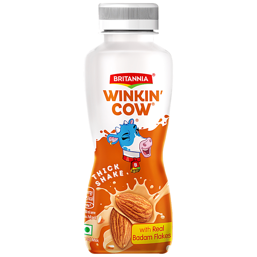 Britannia Winkin Cow Badam, 180 Ml view 2