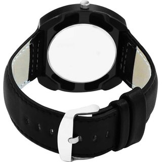 HRV Men's Round Dial Black Strap Analog Watch view 2