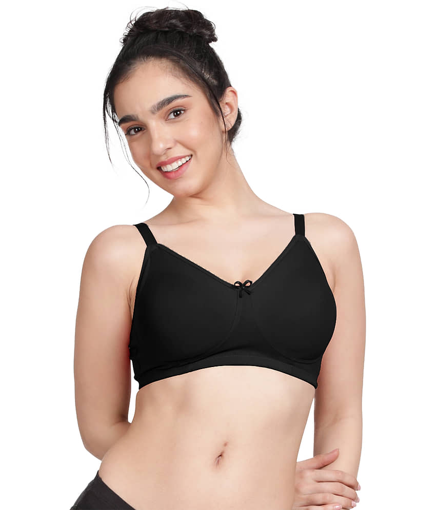 Susie Cotton Blend Women's Everyday Bra ( Black ) EF002-BlackBeauty