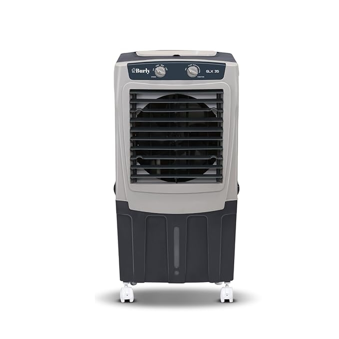 BHABURLY GLX 35 LTR Personal Portable Cooler with Anti Bacterial Honeycomb, Highest Airthrow in Segment with Auto Swing and 3 Speed Control and Low Power Consumption -1 Yr Warranty