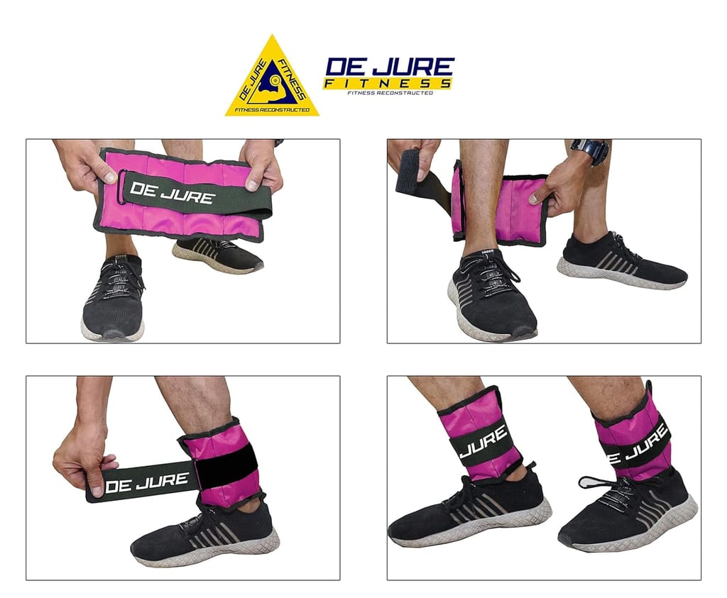 DE JURE FITNESS Ankle & Wrist Weight Set, Adjustable Strap view 2
